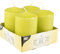 4 Stumpenkerzen Ø 50 mm · 80 mm kiwigrün