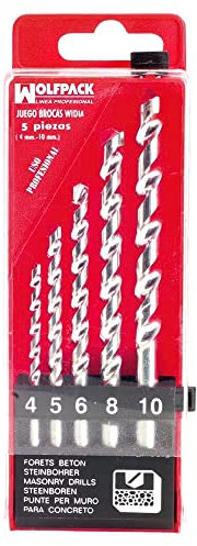 WOLFPACK LINEA PROFESIONAL - Estuche Brocas Widia Profesional 5 Piezas