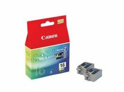 Canon 9818A002 - Tinte BCI-16 / Cyan, Magenta, gelb/bis zu 2X 50 Seiten / 2er Pack, Selphy DS700