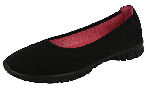 Spot On Damen-Schuhe im Sneaker Style – F80113, Schwarz - Schwarz - Größe: 37 EU