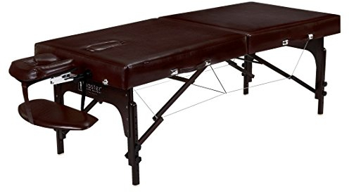 Master Massage Supreme Luxuriöse tragbare Massage mit Gesichtsloch und Füller, für Wimpern-, Schönheitssalon, Spa-Tisch, Tatto-Bett, Therapieliege, Schokolade, 79 cm