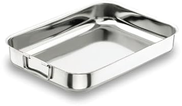 LACOR - 61545 - Rustidera con Asa Abatible 45x32 cms.INOX 18% CR.