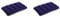 Intex 68672 - Aufblasbares Campingkissen Flocked Blue, Vinyl, Blau, 43x28x9 cm