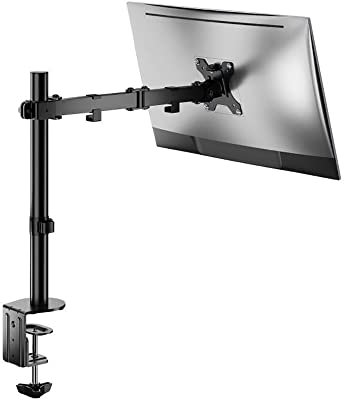 ProperAV Desk Monitor Mount Swing Arm 17 19 21 22 23 24 27 32 34 VESA Max 100x100 Height Max 407mm
