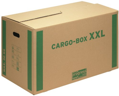 progressCARGO Transport-Umzugskarton, Eco, PC CB01.03, 1-wellig, 750 x 420 x 440 mm, 10-er Pack, braun