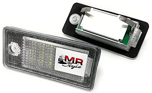MR-Style Aufkleber + Led Kennzeichenbeleuchtung | TUNING | CANBUS | Kompatibel mit einigen Audii Modellen