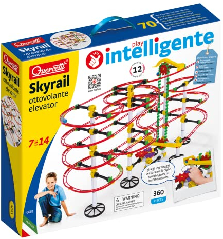 Quercetti - Skyrail Ottovolante Elevator - Kugelbahn, L45cm x W38cm x D9cm