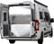 Hindermann Ducato Isolation de Porte arrière Gris Clair à partir de 07/2006