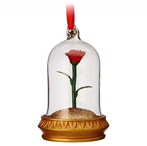 Disney Enchanted Rose Light-up Sketchbook Ornament - Beauty and The Beast