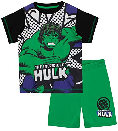 Marvel Jungen Der Unglaubliche Hulk Schlafanzug Grün 116