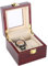 Salmue Box für Uhren für Damen Herren - 2 Fächer Holz Advanced Display Cabinet