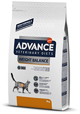 Advance Veterinary Diets Weight Balance - Croquettes pour Chats avec des Problèmes de surcharge pondérale - 3kg