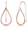 Philip Jones Rose Gold Plated Sterling Silver Open Teardrop Earrings