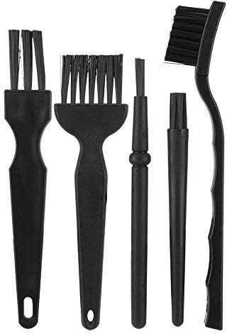 Diyeeni 5 en 1 Set de Brosse de Nettoyage pour Ordinateur Clavier Carte Mère, Brosses Anti-Statiques, Poils de Nylon Poignée en Plastique