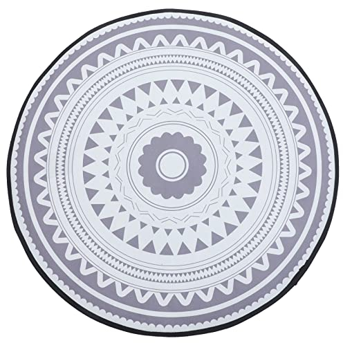 LIOOBO Runde Fläche Teppich Moderne rutschfeste Badematte Wohnzimmer Bad Küche Wohnkultur 60 * 60CM