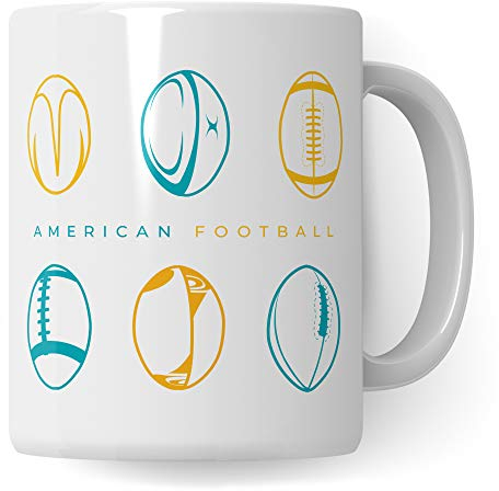 Taza de fútbol americano, regalo para futbolista