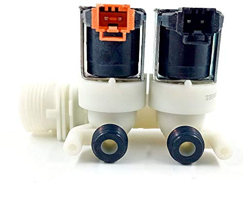 Electrotodo Electroválvula Doble Lavadora Compatible con Fagor, Edesa AS0016764 - Control de Flujo de Agua, Pieza de Repuesto