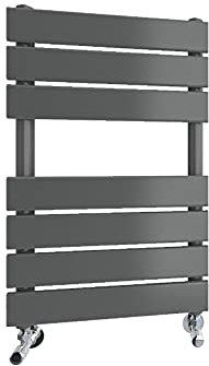 Towel Rail Bathroom Radiator Flat Panel Designer Central Heating RADs Anthracite 650x400mm