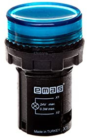 Signalleuchte 24V blau T0-MBSD024M emas Elektroteknik 5900103190972