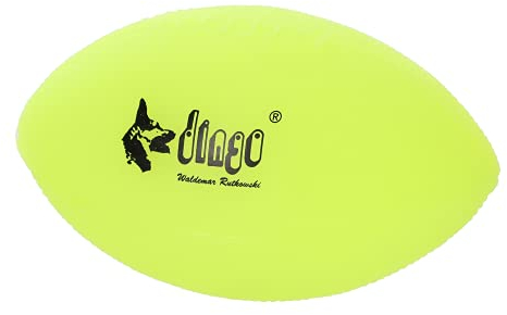 Dingo Bäll Play & Glow 8 X 14 cm Fluoreszierende Spiel mit Hund Leuchtball Rugby Quietschen Vinyl 16970