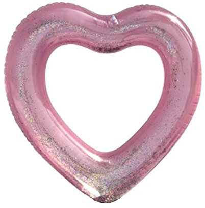 SUYGGCK Amour Coeur Gonflable Piscine Rose Rose Glitter Anneau De Natation Outil De Natation-70