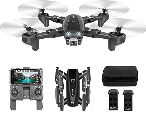 LUXWALLET TT Pro 5 GHz Drohne mit HD Kamera, GPS und Tragetasche, 30km/h-500 Meter Entfernung, Schwarz