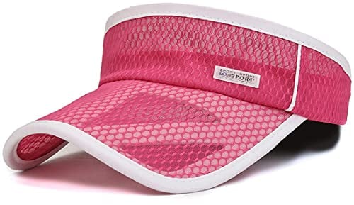 Yixda Kinder Visor Cap Mädchen Jungen Sonnenhut Verstellbare Sport Baseball Kappe Hut (Rosa)