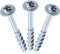 BAtlam Vis 100pcs vis à Trou de Poche 25-63mm Enduit Croix autotaraudeuse vis d'entraînement vis à Trou de Poche système de gabarit Outil de Travail du Bois (Taille : 50mm) (25mm)