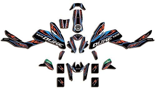ENARUI Dekor Aufkleber Decals Graphics Kompatibel mit KTM Duke 125 200 390 2012 2013 2014 2015 2016