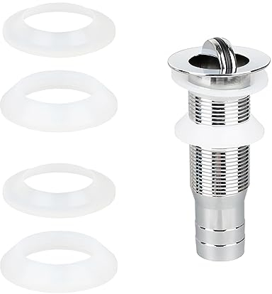 Qrity 2 Juegos Juntas de Repuesto para Válvula de Desagüe, Tapón de Baño Juntas Tóricas, Anillos Sellados, Apto para Tapones de Lavabo de 37 mm