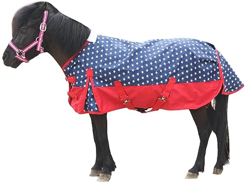 Gallopoff Mini-Pferd/Pony/Fohlen/Miniatur-Größe 91,4 cm - 129,5 cm, leicht, wasserdicht und atmungsaktiv, 1200 Denier, ohne Füllung, Stern, 114,3 cm