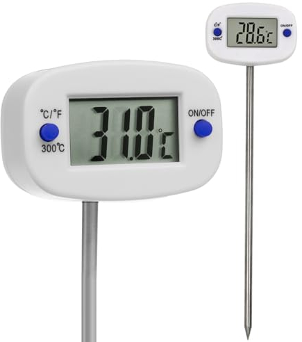 GreenBlue GB382 Thermomètre/sonde alimentaire, ongueur de la sonde 15cm, plage de température -50 deg C à +300 deg C, précision 0.1 deg C,