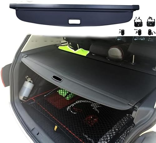 NUSHKE Auto Einziehbare Hintere Kofferraum Hutablage Für Vw Golf 6 MK6 2008-2013, Trunk Cargo Abdeckung Kofferraum-Vorhang Regal Schattenschutz