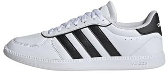 adidas Unisex Breaknet Sleek Shoes, White Black Gold Metallic, 9.5 UK