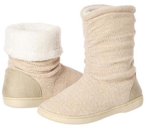 AIREE FAIREE Bottines Femme avec Pompons - Bottes Confortables pour Dames avec Semelle Antidérapante et Fausse Fourrure