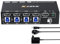 YOUTINGHDAV KVM Switch 4 PC 1 Monitor HDMI 8K@60Hz 4K@120Hz, KVM Switch 4 Port HDMI 2.1, EDID Emulator für 4 Desktop/Laptop Teilen Maus Tastatur, mit Wired Remote