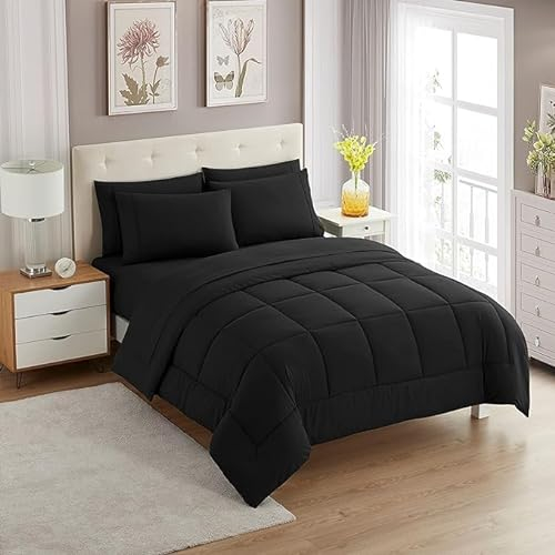Kurzes Queen-Bettwäsche-Set für Wohnmobile, Bettdecken-Set mit Spannbetttuch und Bettlaken, 4 Kissenbezügen, maßgeschneidert für kurze Queensize-Betten, gemütliche Essentials für Ihr