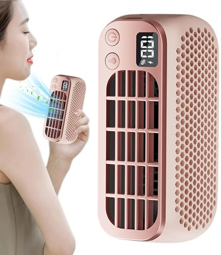 Bladeless Fan - Air Circulator Fan | Bladeless Fan for Bedroom | Air Circulator Fan | USB Rechargeable Bladeless Desk Fan with Adjustment