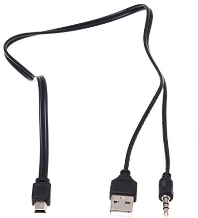 JDigJid 3,5 mm Aux USB2.0 Maschio Mini 5 Pin USB Portatile Altoparlante Cavo Audio