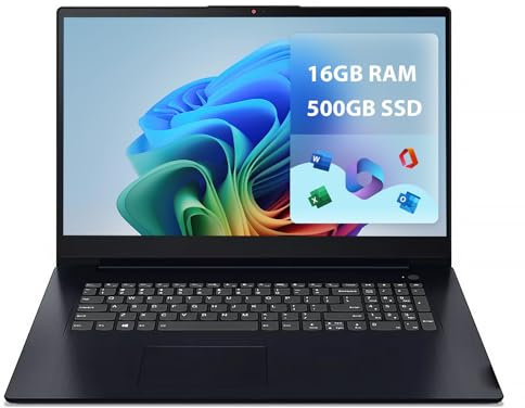 2024 LENOVOs 17 inch 12Th Gen 5-Core™ Laptop, 20GB RAM, 512GB SSD, HDMI, MS Office 2021 Pro Plus Lifetime Key, Windows 11 Pro