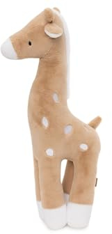Jollein Kuscheltier XL - Giraffe, Biscuit - 100% Polyester - 52x18,5x23cm - Giraffe Plüschtier