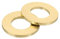 QUARKZMAN M12 Rondelle Plate, 30 Pcs Rondelles Plates à Anneau en Laiton 24mm OD 2mm Épais Joint d'Étanchéité en Métal pour Vis, Boulons, Écrous