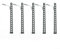 5 Stück LED-Straßenlaternen, Maßstab 1:87 HO/OO Modelleisenbahn Zug Straßenlaterne, 3V 20MA Beleuchtung Lampe Park Modell Eisenbahn Zug für H0 Spur