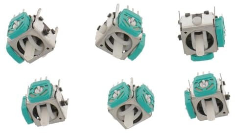 DBEIXIWEI 6 joystick de repuesto sin deriva, analógico, para Nintendo Game Cube, sensor de efecto Hall, joystick de reparación de palillos de pulgar