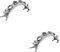MERRYHAPY 2pcs Retro Style Animal Wine Pourer Rack Metal 4-hole Bottle Stopper Stand Modern Wine Bottle Holder for Parties Decor