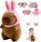 Capybara Plüsch mit Kleidung und Accessoires, Dress Up Capybara Plüschtier, Capybaras Plüschtier mit Hut, Capybaras Spielzeug mit Kostüm, Capybaras Plushies, Anziehspielzeug Für Mädchen Und Jungen