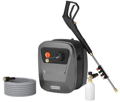 Giraffe Tools Grandfalls Pressure Washer G20 Pro, 65 FT Pressure Hose,Wall Mounted Power Washer with 4 Quick-Connect Nozzles,Foam Cannon for Cars/Patios/Driveways/Fences,2500 MAX PSI 2.2 GPM