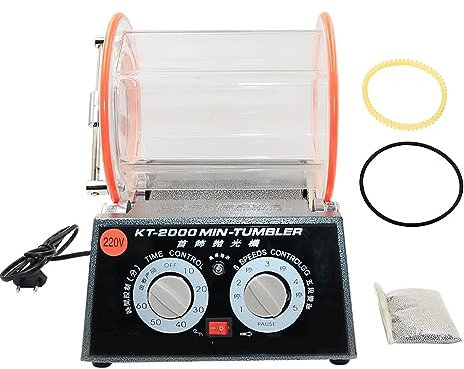 Équipement lapidaire KT-2000 5Kg Rotary Tumbler Jewelry Surface Polisher Finisher Polissage Machine de finition
