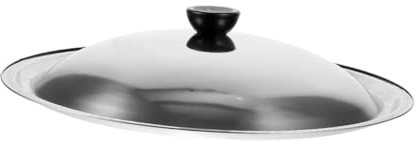 Zerodeko Stainless Steel Pot Lid 26cm Multi-use Cooking Pan Cover Sturdy Heat-resistant Kitchen Accessory for Frying Pans and Woks