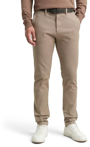 Tom Tailor Herren Slim Fit Stretch Chino Hose mit Gürtel 1037653